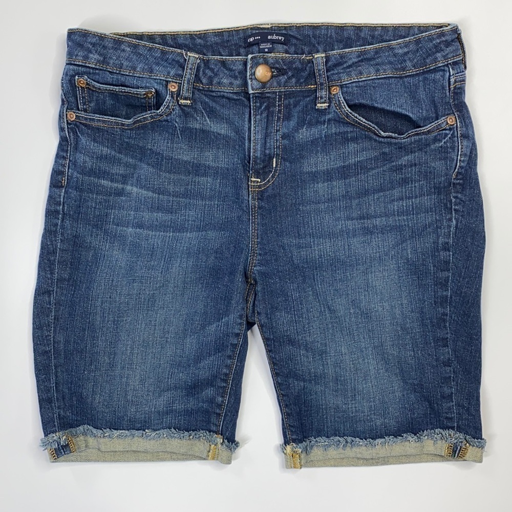 Gap Factory Aubrey Rolled Raw Hem Jean Shorts Size 10